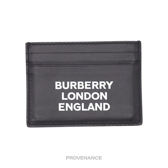 🔴 BURBERRY LONDON ENGLAND Card Holder Wallet - Black - Picture 1 of 7